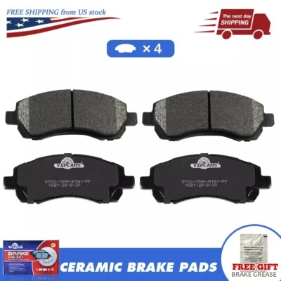 Front Ceramic Disc Brake Pads Set For 1997-2001 Subaru Impreza 1996-2000 Legacy Foto 1 de 4
