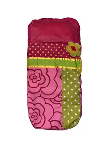 OG Our Generation Doll Accessory Camping Sleeping Bag Flower Dots Stars Pink - Picture 1 of 2