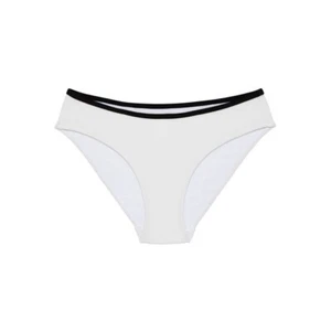No Boundaries Juniors Ribbed Hipster Swim Bottoms Vivid White XL (15-17) - Picture 1 of 4