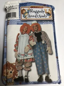 Simplicity 5425 Raggedy Ann & Andy talla A XS S M L XL patrón Daisy Kingdom - Imagen 1 de 5