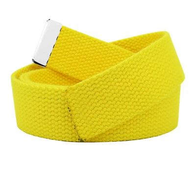 Cinturón de tela de lona de 1,25" de repuesto Build A Belt con punta plateada Foto 1 de 4