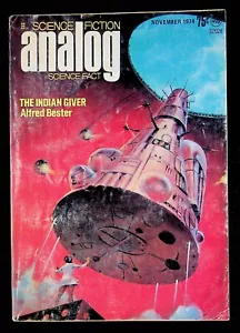 Science Fiction Analog November 1974 Alfred Bester Spider Robinson Joe Haldeman - Picture 1 of 3