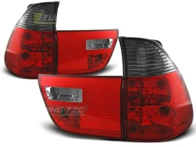 Paire de feux arriere BMW X5 E53 de 1999 a 2006 rouge fume