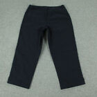 Fresh Produce Pants Womens Medium Black Pull On Crop 30x23.5