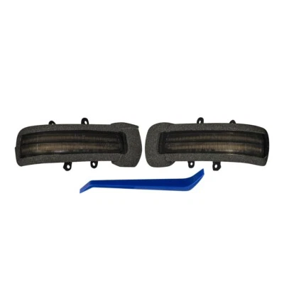 Par de insertos de luces de espejo LED ahumadas para Toyota 4Runner 2010-2013 Foto 1 de 4