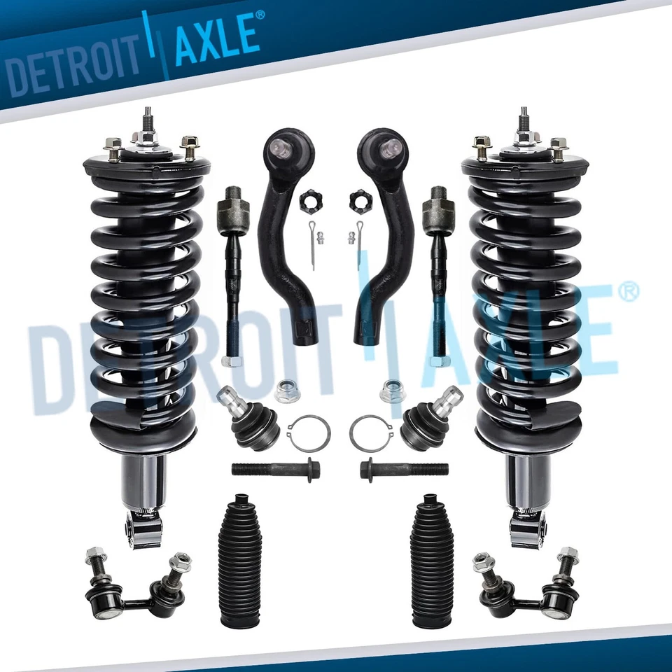 4WD Front Struts Sway Bars Tie Rods Ball Joints for 2005 - 2019 Nissan Frontier - Image 1 of 4