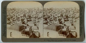 Jerusalem from northen Wall , Palestine Vintage Stereoview Photo 1890 - Picture 1 of 2
