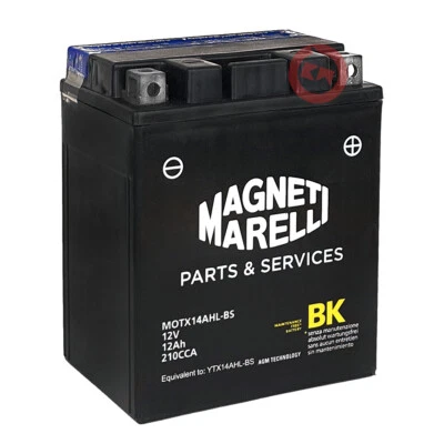 Battery Magneti Marelli YTX14AHL-BS 12AH Yamaha XJ 750 1984-1985 - Image 1 of 4