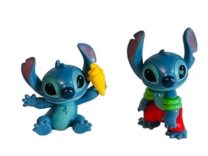 Just Play Disney Stitch Figures Feed Me Ice Cream Cone Surf & Sun 2” Lot of 2 - Picture 1 of 13