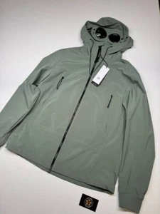 BNWT CP Company C.P. Shell-R Goggle Jacket in Agave Green - Size 56 / XXXL. - Picture 1 of 13