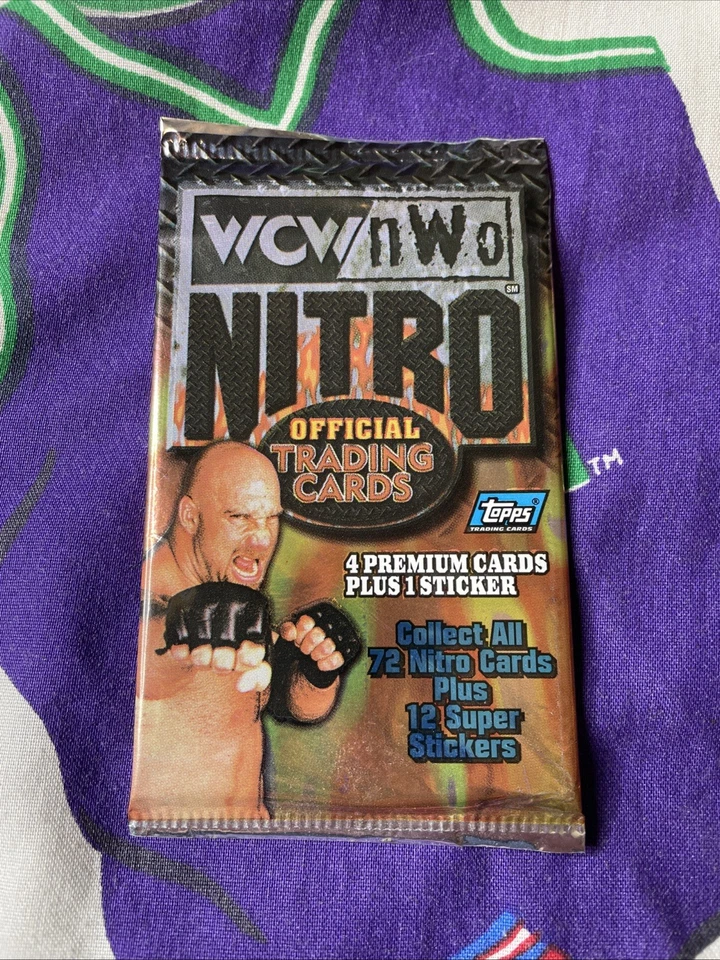1999 Topps Trading Cards Wcw/nwo NITRO Wrestling Unopened Hobby Pack