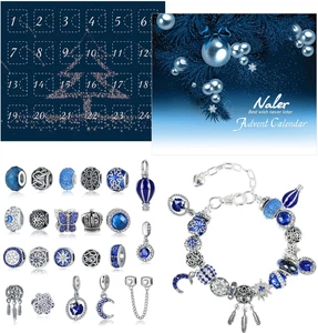 Adventskalender 2024, Adventsschmuck Anhänger Charms Geschenk für Mädchen Frauen DIY F - Bild 1 von 6