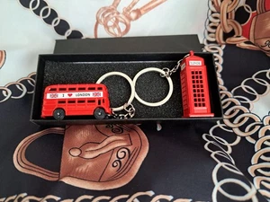Booth and Bus Keyring Key Chain Gift - Picture 1 of 3