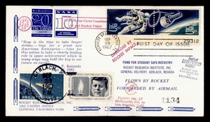DR WHO 1967 SPACE ROCKET MAIL EZ #101C2C FDC COMBO DAMAGED BY IMPACT M49947 - Picture 1 of 2