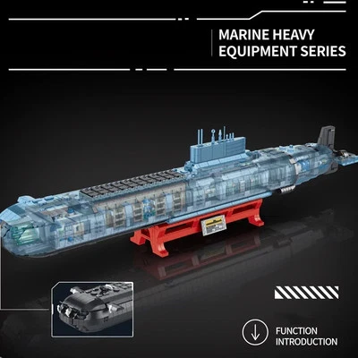 New Project 941 Shark Typhoon Class Submarine building blocks toys set 4474 pcs - Image 1 of 3