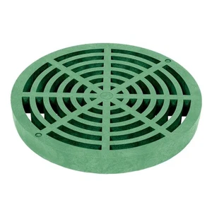 StormDrain 9" Outdoor Catch Basin Round Flat Grate Cover - Superior Strength ... - Picture 1 of 2