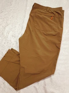 Pantalones de nailon para hombre Orvis XXL/30 marrón camel 49x30 al aire libre bolsillos con cremallera pesca - Imagen 1 de 9