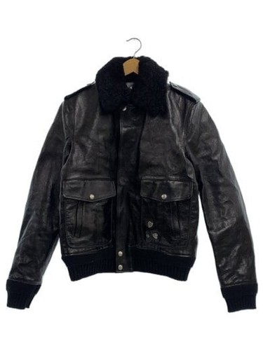 SAINT LAURENT (YSL) SAINT LAURENT Giacca da volo 48 Pelle BLK 
