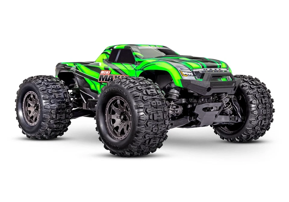 TRAXXAS TRX107154-1GRN MINI MAXX 4WD grün BL-2S Brushless mit Akku USB-C Lader