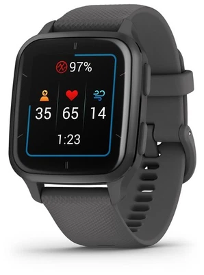 Garmin Venu Sq 2 Digital 40 mm Smartwatch Rechteckig 264 h  Grau - Bild 1 von 3