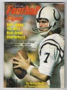 August 1976 Ausgabe Football Digest Bert Jones Cover - Bild 1 von 2