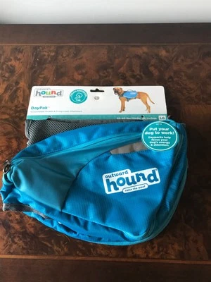 Outward Hound DayPak - синий рюкзак большой 55-85 фунтов - обхват 36 дюймов новый с Ярлыками - Изображение 1 из 4