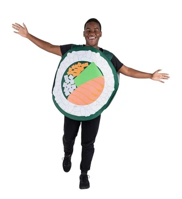 Disfraz de Halloween Hauntlook Salmón Sushi Roll Unisex Talla Única Japón Foto 1 de 4