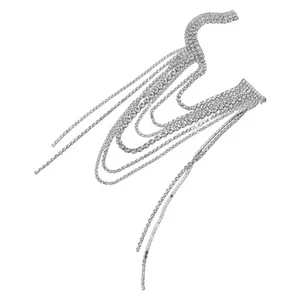  Shoulder Badge Brooch - Rhinestone Tassel Chain Lapel Pins - Fashion Jewelry - Picture 1 of 12