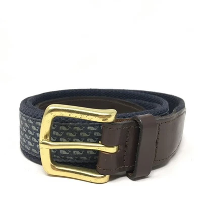 Cinturón de golf Vineyard Vines para hombre talla 34 azul verde ballena marrón preppy Foto 1 de 4