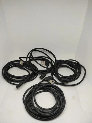 4 Pack USB C 90 Degree Angle Charger Cable 6ft Fast Charging Braided Nylon Cord - Image 1 of 2