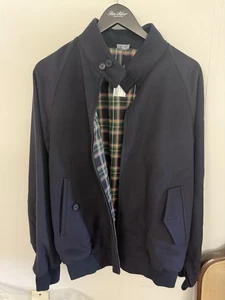 Ben Silver Wool and Cashmere Zippered Jacket in Navy Size 40 - Picture 1 of 7