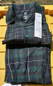 NWT Gap Kids 100% Polyester Plaid Print Pajama Top/Shorts Sleep Wear $54.95 - Picture 1 of 3