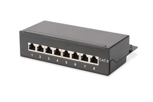 DIGITUS Desktop Patchpanel - Cat-6 - 8-Port RJ45 - Geschirmt - LSA Patch-Feld - - Bild 1 von 7