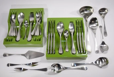 Robbe & Berking SCANDIA Besteckset Edelstahl R&B Design + Servierbesteck - Bild 1 von 4