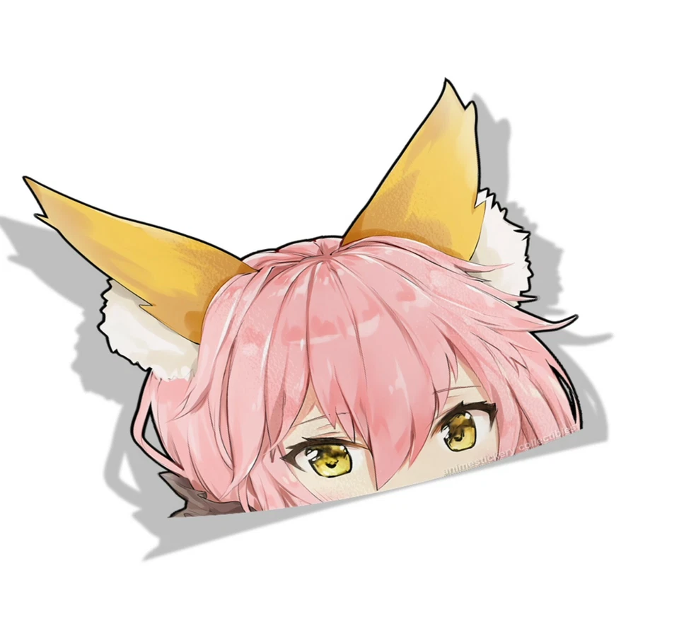 Fate Extra - Big Head - Peek - Anime JDM Anime Car Window Decal Sticker 001 - Image 1 of 1