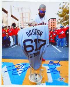 Jonny Gomes Signed Auto Autographed 8x10 Photo Boston Strong Ins PSA COA Red Sox