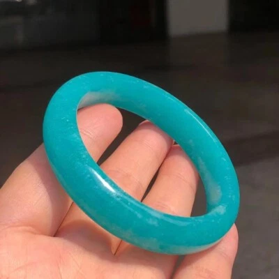 Brazalete Genuino Natural Hielo Verde Amazonita Piedras Preciosas Mujer Mozambique 59mm AAAA Foto 1 de 4