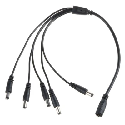 ABLEGRID DC Multi-Plug 5CH 9 VOLT DAISY CHAIN FOR BOSS LINE 6 MXR PEDALS 5 Splitte Cable