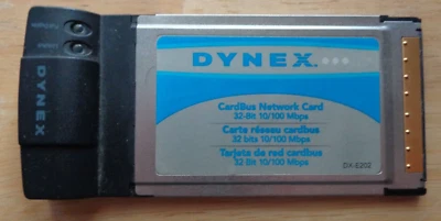 Dynex CardBus Network Card 32-Bit 10/100 Mbps DX-E202 - Image 1 of 2