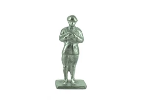 Dinky Army 160A Royal Artillery NCO Figura manos en el pecho Repuestos Repro sin pintar - Imagen 1 de 2