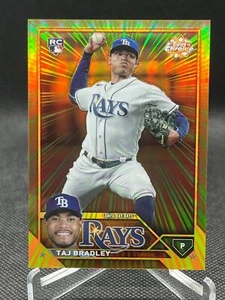 2023 Topps Chrome Update TAJ BRADLEY RADIATING ROOKIE RAYS RR-30 RC - Picture 1 of 2