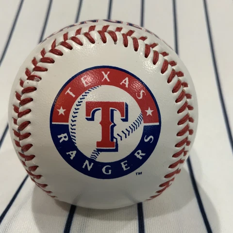Texas Rangers Logo 2003 Fotoball Souvenir Baseball Ball Cover