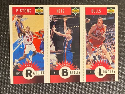 1996-97 Collectors Choice Shawn Bradley Rookie Luc Longley Theo Ratliff - Image 1 of 2