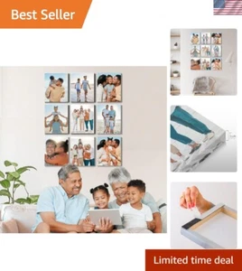 Galleria Wall Art: Set Stampa su Tela 11x14 Personalizzabile con Cornici in Legno - Foto 1 di 7