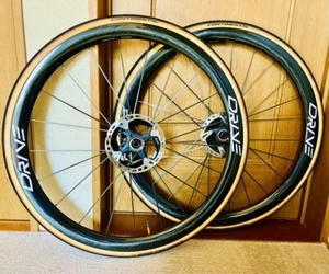 Elite Wheels DRIVE 40D Tubeless Carbon Wheelset Silver Logo 700C - Picture 1 of 11