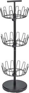 3-Tier Shoe Storage Tree, Matte Black - Picture 1 of 12