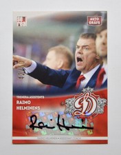 2015-16 Sereal KHL Dinamo Riga Autograph #DRG-AUT-RH Raimo Helminen 42/50