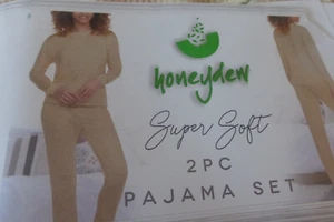 Juego de pijama de 2 piezas para mujer Honeydew estampado de guepardo tranquilo XL NUEVO - Imagen 1 de 3