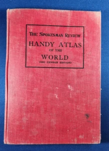 1911 Pratico Atlante del Mondo: Recensione Portavoce Mappe Washington 1910 Edit Censimento - Foto 1 di 9