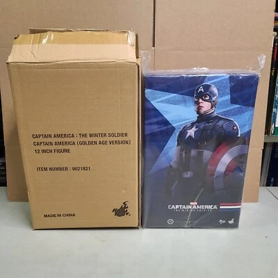 Hot Toys MMS 240 Capitán América 2 Steve Roger (versión de la Edad de Oro) con correo Foto 1 de 2